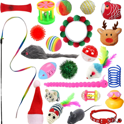 Calendario de Adviento para Gatos – 24 Juguetes Navideños