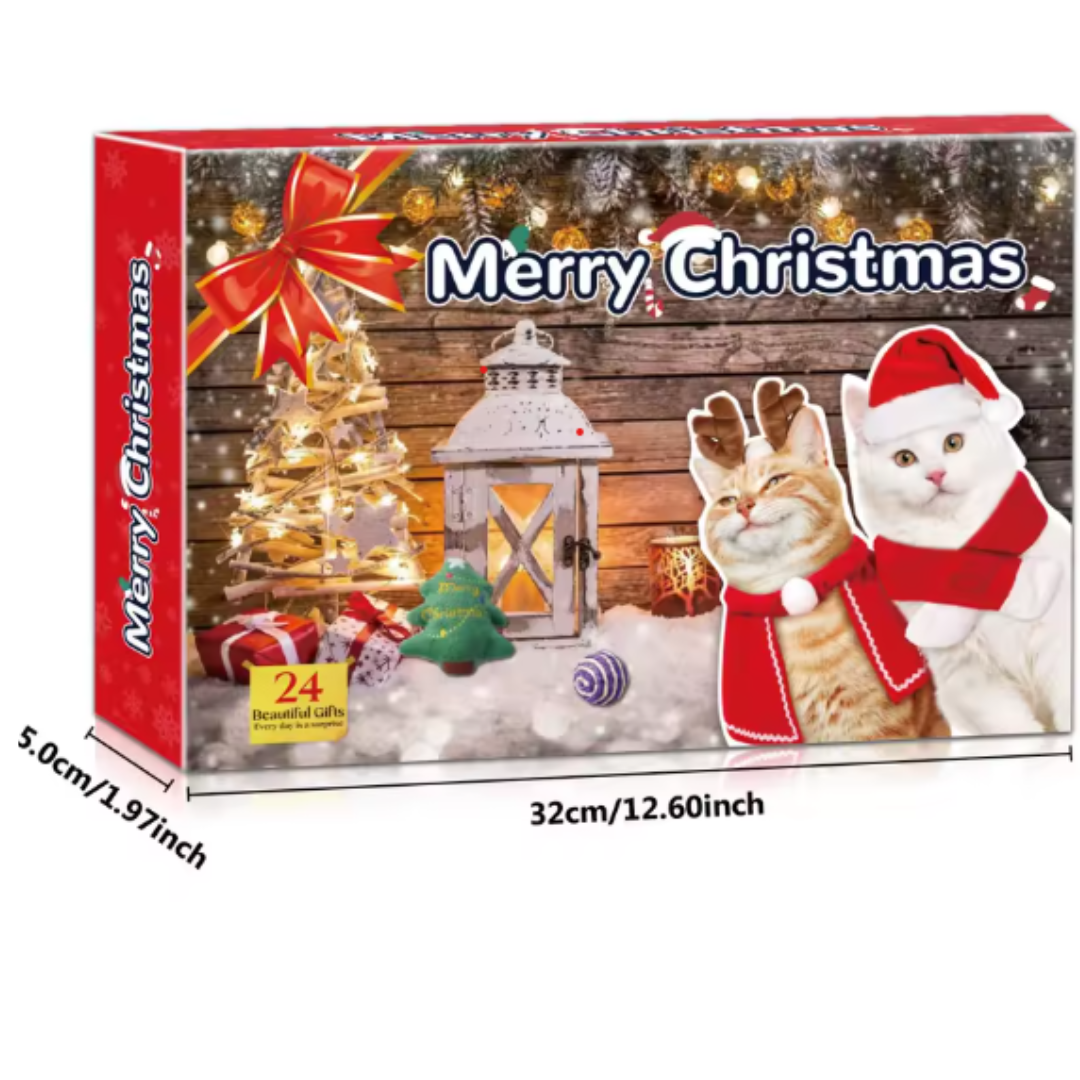 Calendario de Adviento para Gatos – 24 Juguetes Navideños